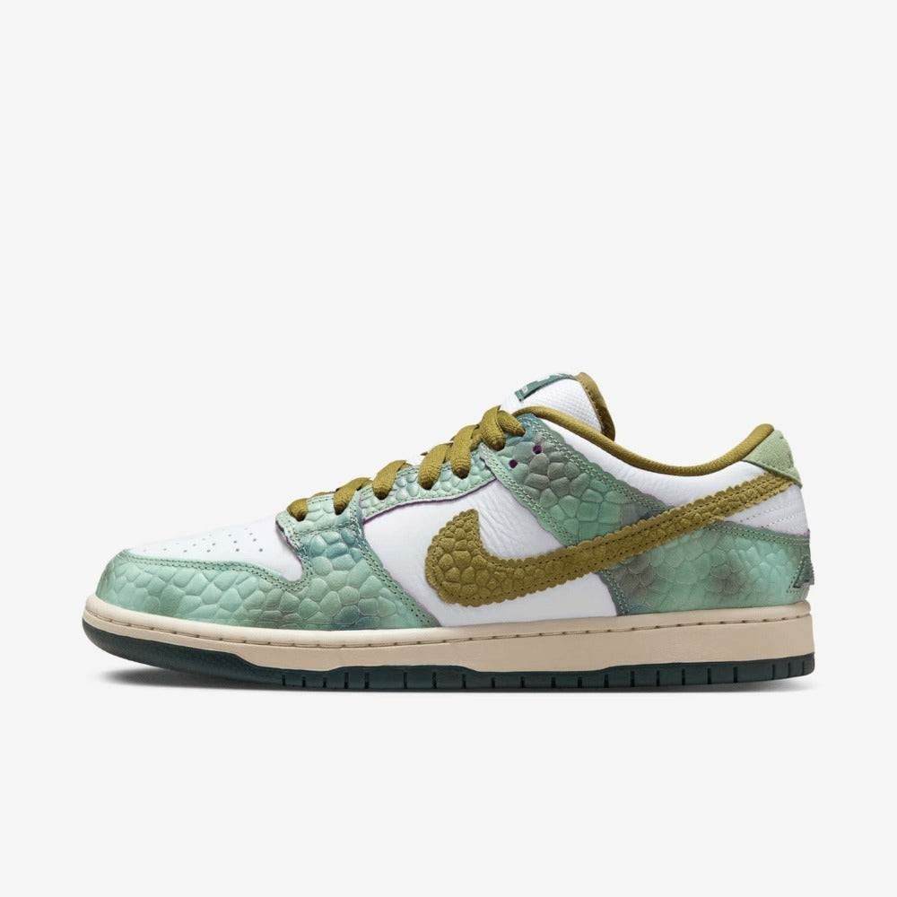Alexis Sablone x Nike SB Dunk Low Pro White and Pacific Moss
