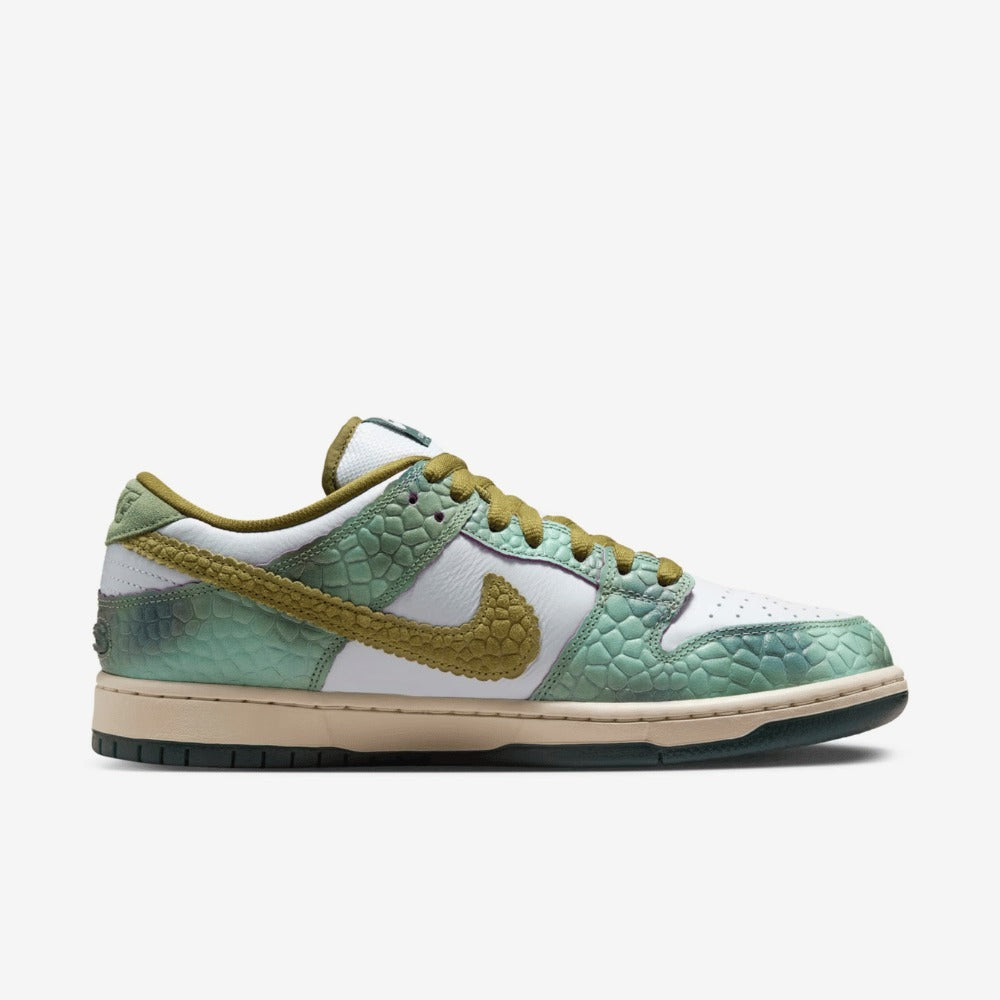 Alexis Sablone x Nike SB Dunk Low Pro White and Pacific Moss