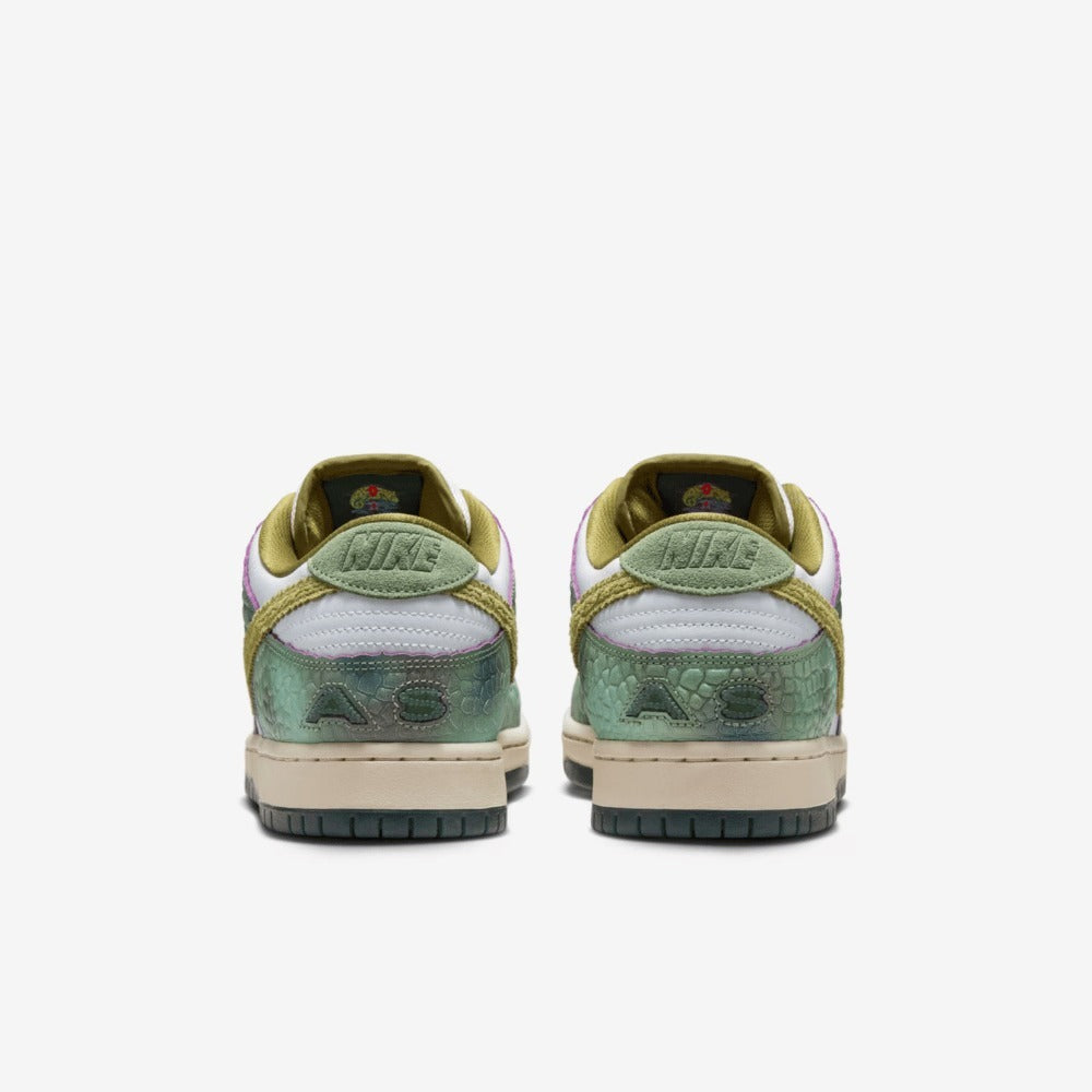 Alexis Sablone x Nike SB Dunk Low Pro White and Pacific Moss