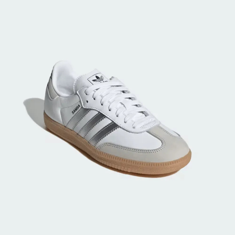 adidas Samba OG Cloud White Silver Metallic