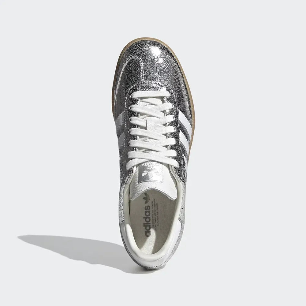 adidas Samba OG Silver Metallic Cracked Leather