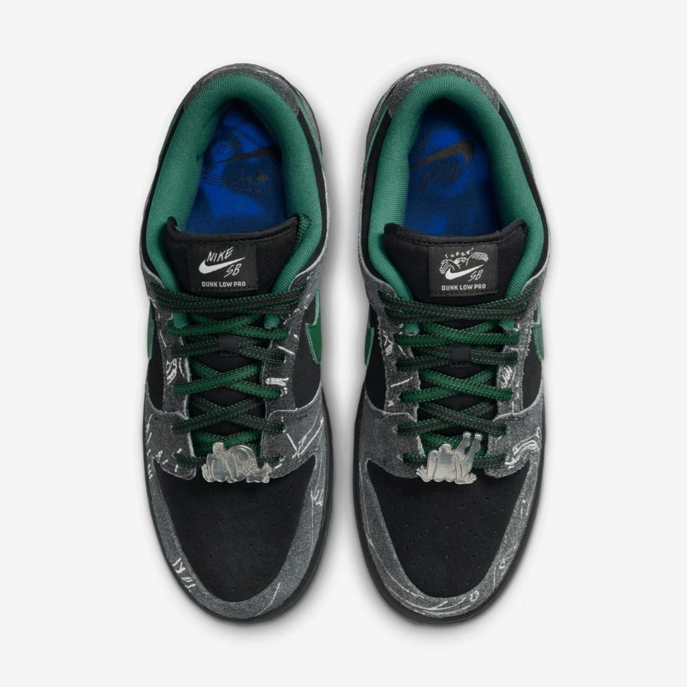 There x Nike SB Dunk Low Pro Anthracite and Gorge Green