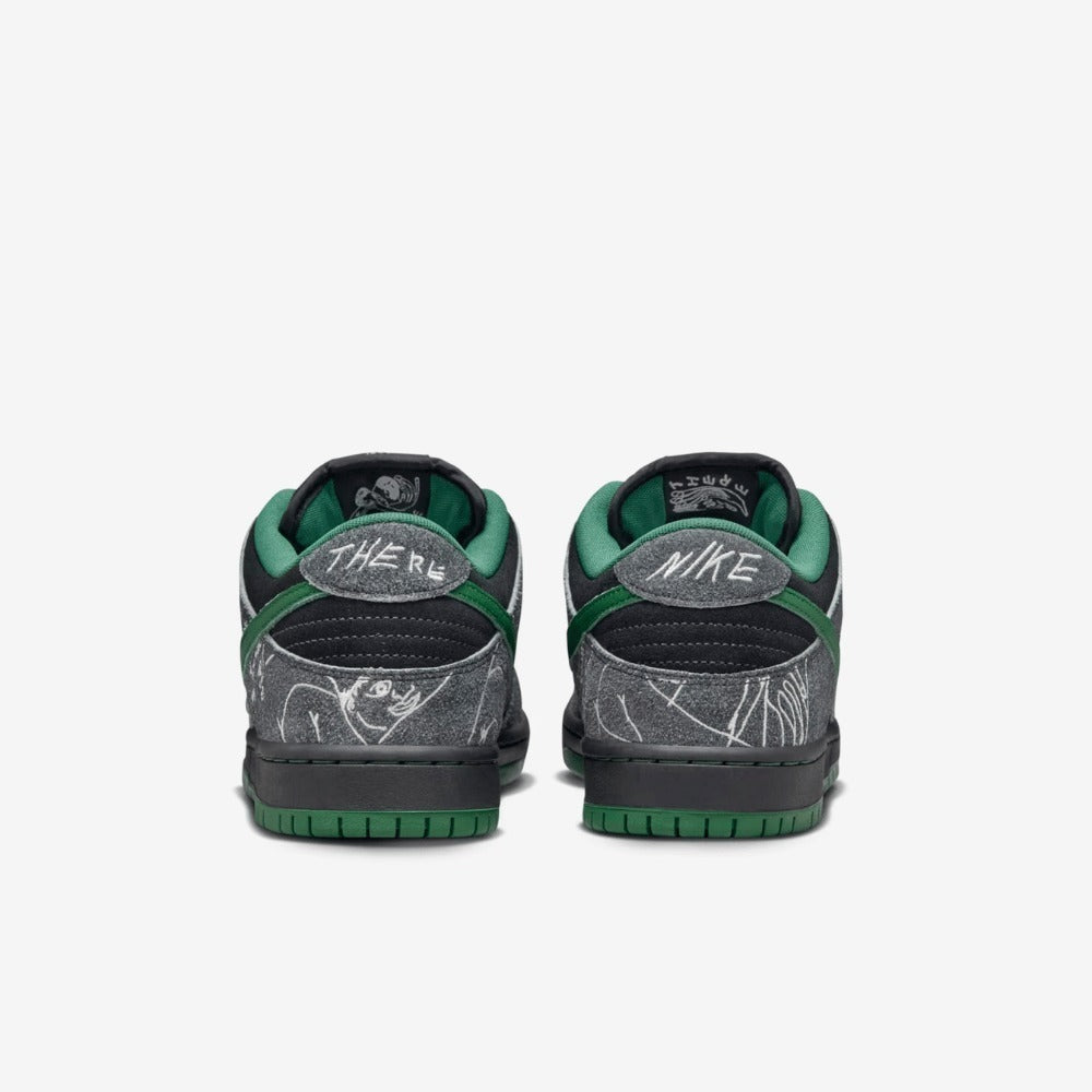 There x Nike SB Dunk Low Pro Anthracite and Gorge Green