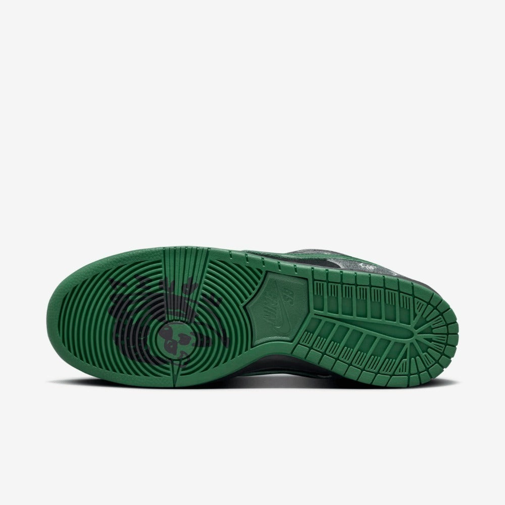 There x Nike SB Dunk Low Pro Anthracite and Gorge Green