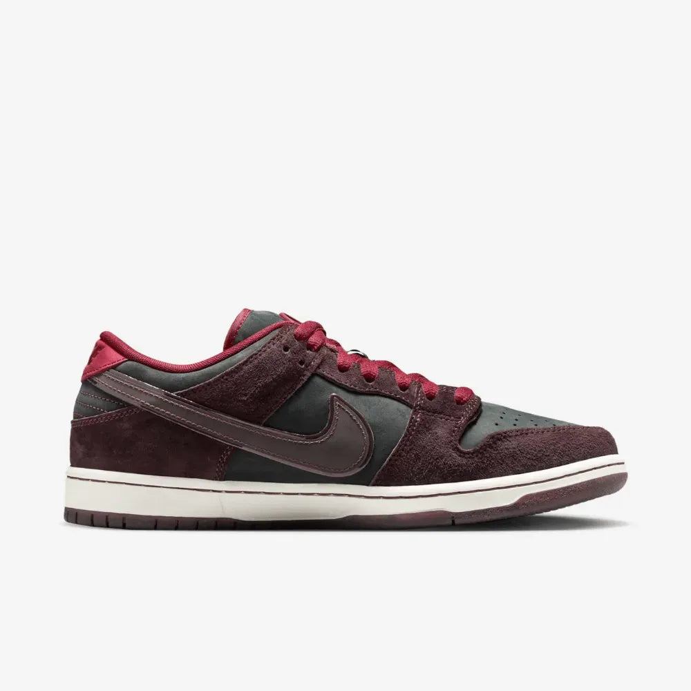 Riot Skateshop x Nike SB Dunk Low Pro Mahogany and Team Red