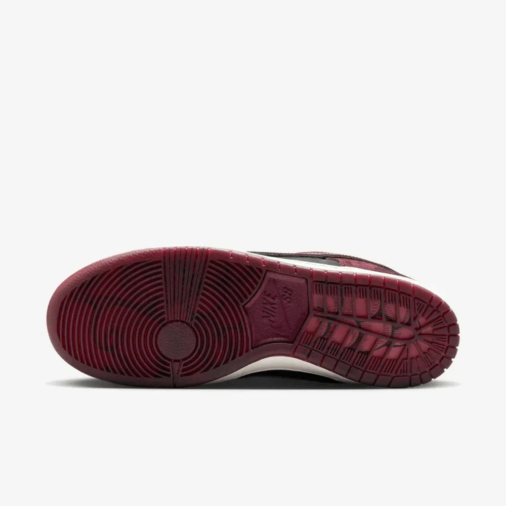 Riot Skateshop x Nike SB Dunk Low Pro Mahogany and Team Red